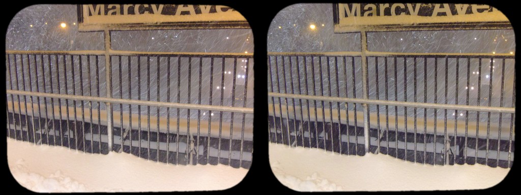 View from Marcy stop on the JM line Brooklyn January 27, 2011